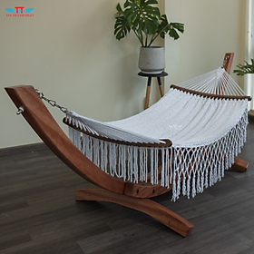 Mua VÕNG BÁN NGUYỆT GỖ NHỎ - LƯỚI DẢI GỖ  (60 cm)