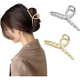 2PCS CLIPS METAL METAL KIM LOANH, kẹp tóc mạnh mẽ, kẹp kẹp vuốt ve cá mập cổ điển