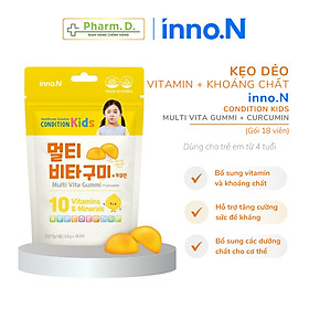 Kẹo Dẻo CONDITION Kids Multi Vita Gummi inno.N Bổ Sung Vitamin Và Khoáng Chất Cho Trẻ Em (Gói 18 Viên)