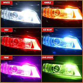 1 cặp (2 CHIẾC) VF5 Bóng Đèn Led Demi T10/W5W - Trắng/Xanh băng/Đỏ/Vàng/Hồng/Xanh chanh
