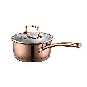 Nồi inox 304, chảo từ inox Nagakawa 16cm/20cm/24cm NAG1358, dùng trên mọi loại bếp - Hàng Chính Hãng