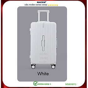 Vali cao cấp Macsim Hanke MSH9875 - Hàng loại 1 màu trắng ( 20 incher )