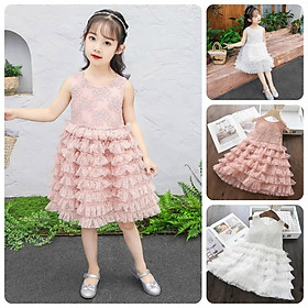VT43Size 100-140 (12-30kg)Váy đầm xoè bé gái - Kiểu dáng công chúaThời trang trẻ Em hàng quảng châu
