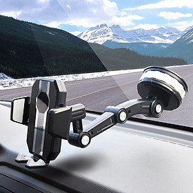 Giá Đỡ, Kẹp Điện Thoại Trên Ô Tô; Cốc Hút Bảng Taplo, Kính Xe Hơi Chắc Chắn; Điều Hướng Nhiều Góc Xoay Linh Hoạt - Hàng Nhập Khẩu