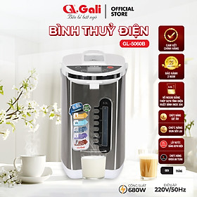 Bình Thuỷ Điện Gali GL-5060B Dung tích 6L nhỏ gọn, Thân bằng nhựa nguyên sinh cao cấp, lòng trong bằng Inox 304 dày chất lượng. Hàng chính hãng chất lượng cao bảo hành 24 tháng
