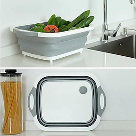 Mua Bộ chậu gấp gọn kèm thớt đa năng | Bộ thớt kiêm chậu gấp gọn tiện dụng