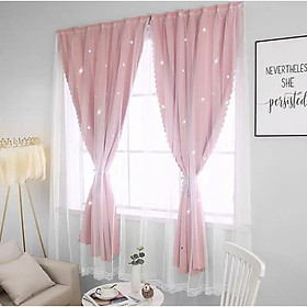 Mua (Nhiều mẫu) Rèm chống nắng họa tiết dán tường và rèm khoen kèm dây cột rèm trang trí cửa sổ phòng ngủ giá rẻ tiện dụng