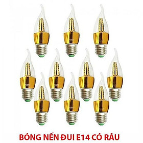 Mua Combo 10 combo 5 đèn nến đui E14 có râu ánh sáng vàng nắng loại chuẩn