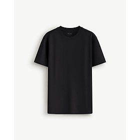 Áo Thun Nam Tay Ngắn Cotton Màu Trơn Form Fit - ROUTINE 10S25TSS046