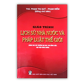 Sách - giáo trình lịch sử nhà nước và pháp luật thế giới