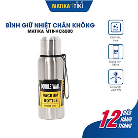 Mua Bình Giữ Nhiệt Inox MATIKA MTK-HC6500 Bình Đựng Nước Dung Tích 500ml - Hàng Chính Hãng