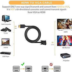 Mua Dây chuyển HDMI To VGA dài 1.8 mét