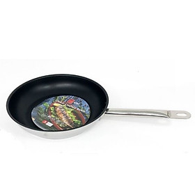 Mua Chảo chống dính 3 đáy inox 430 cao cấp Fivestar Standard dùng được bếp từ (16cm/20cm/22cm/24cm/26cm/28cm/30cm/32cm)   tặng 5 muỗng ăn