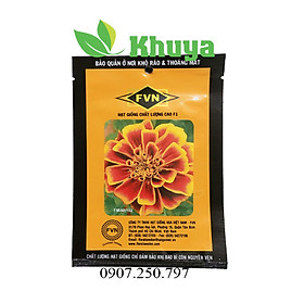 Hạt giống Vạn Thọ Ban Mai Pháp Đỏ Vàng FVN FMAR102 Mỹ Alaska Flame