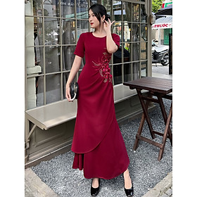 [HCM] Đầm đi tiệc đuôi cá kết hoa 3D sang trọng D102 - Khánh Linh Style - Lady Fashion