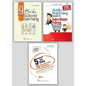 Hình ảnh Sách: Combo Kỹ Năng Giao Tiếp Trong Bán Hàng ; 9 bài học về tài ăn nói trong bán hàng+ Ai hiểu khách hàng người đó bán được hàng+ 5 nguyêt tắc thép, 15 nghệ thuật bán hàng thành công