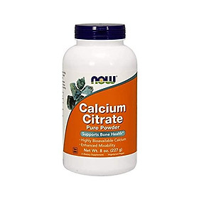 Bột canxi nguyên chất NOW Calcium Citrate