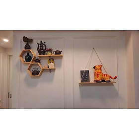 Mua Kệ gỗ trang trí hình tổ ong
