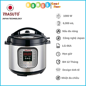 Mua Nồi Áp Suất Điện Đa Năng MASUTO 7in1 Công Nghệ Nhật Bản Dung Tích 6L 1000W - Hàng Chính Hãng