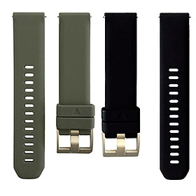 2 Pack 20mm Silicone Watch Band Quick Release Strap Replacement