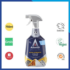 Tẩy dầu mỡ nhà bếp ASTONISH 750ml vệ sinh vết cháy khét bếp điện từ xoong