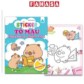 Sticker Tô Màu - Capybara Chăm Học - Cty TNHH TM&DV VH GD Phía Nam