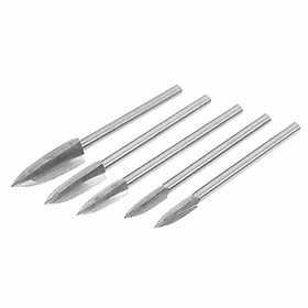 Mua Bộ 5 mũi mũi phá phay gỗ 3 cạnh - mũi khoét phá gô bonsai cán 3mm