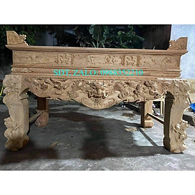 Sập thờ gỗ gụ lào chân 20cm