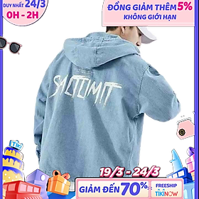 >> BÁO GIÁ ÁO KHOÁC JEANS NAM IN CHỮ SAU LƯNG CÓ NÓN PHONG CÁCH,CÁ TÍNH MANLY | Shopee Lazada Sendo Tiki mới nhất 52 Áo khoác jeans nam in chữ sau lưng có nón phong cách,cá tính manly