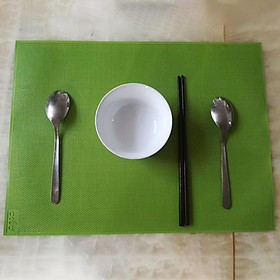 PVC Rectangle Placemat for Dining Table Table Mat Washable Dinner Mat