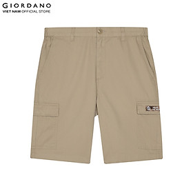 Quần Shorts Kaki Nam Túi Hộp Giordano 01101206