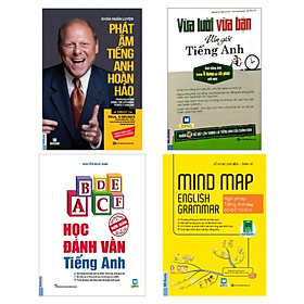 Combo Vừa Lười Vừa Bận Vẫn Giỏi Tiếng Anh + Mind Map English Grammar + Khóa Huấn Luyện Phát Âm Tiếng Anh Hoàn Hảo + Học Đánh Vần Tiếng Anh (Bộ 4 Cuốn)