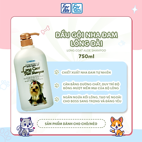 Dầu Gội Cho Thú Cưng Lông Dài Chiết Xuất Nha Đam Forcans 750ml
