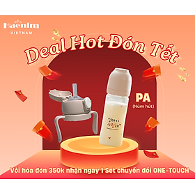 Bình sữa Haenim PA All-in-One size 270ml - Bao gồm núm hút <Có quà tặng kèm