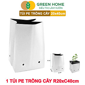 Túi Trồng Cây GreenHome, PE 2 Lớp, Chống UV, Tiện Lợi, Kinh Tế, Độ Bền 1,5 Năm, Trồng Rau, Hoa, Dâu Tây