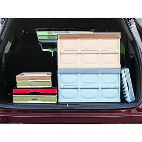 Thùng đựng đồ Ô Tô để cốp có thể gập gọn có nắp đậy, dùng để đựng đồ chơi trẻ em, đồ đi chợ, siêu  thị, đồ chơi khi đi dã ngoại hay pic nic để xe bạn gọn gàng hơn khi di chuyển - dung tích55L
