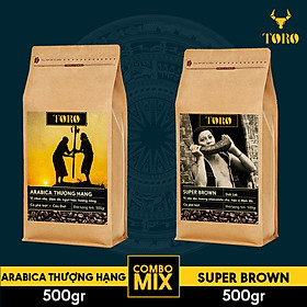 Combo Cà Phê Bột TORO ARABICA Thượng Hạng và Super Brown