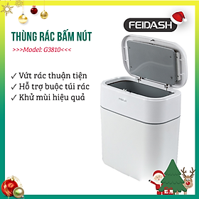 Mua Thùng Rác Đa Năng FEIDASH - Hỗ trợ thắt nút miệng túi chỉ với 1 thao tác đơn giản giúp đôi bàn tay bạn luôn sạch sẽ - Năp thùng thiết kế nút nhấn vô cùng tiện lợi