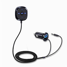 Bluetooth Car Kit Stereo Music Receiver MP3 Player Hands-free 3.5mm Aux Input