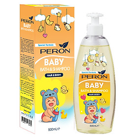 Sữa Tắm Gội Ngừa Rôm Sảy, Mụn Sữa - Peron Baby - Sữa Tắm Không Chứa Paraben, An Toàn Cho Trẻ Sơ Sinh