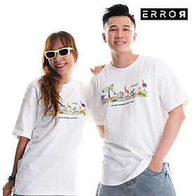 Áo Thun Oversize Nam Nữ Cặp Đôi The Zoo Local Brand Error Cotton Mỹ Tee Basic Màu Trắng Vải Trơn Không Xù Lông Thoải Mái