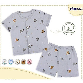 Bộ Sơ Sinh Cotton Cài Giữa Dokma DB1506 0-9 Tháng