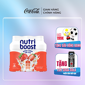 Lốc 6 Chai Thực phẩm bổ sung Nước uống sữa trái cây Nutriboost Energyze Blend. 297ml/Chai Sale 25.10 Coca-Cola Official Store