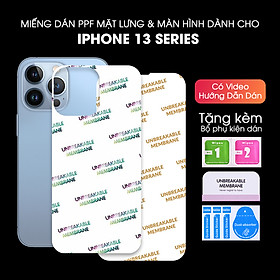 Miếng Dán Dẻo PPF Mặt Lưng, Màn Hình Mặt Trước Dành Cho Iphone 13/13 Mini/13 Pro/13 Pro Max Chống Trầy Xước - Handtown - Hàng Chính Hãng