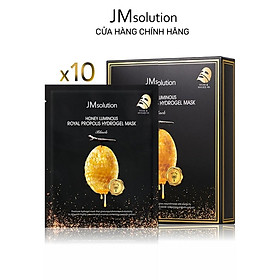Combo 10 Mặt Nạ Thạch Mật Ong, Chống Lão Hóa Da JMSolution Honey Luminous Royal Propolis Hydrogel Mask Black 30g x10