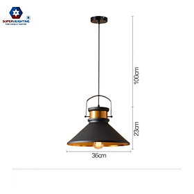 Mua Đèn thả trần nhà phòng ăn bàn SuperVilighting phong cách hiện đại lòng vàng bảo hành 24 tháng