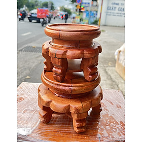 Mua Đôn gỗ hương đế gỗ tròn kê tượng và đồ thờ cúng 2 cỡ ( 12cm  14cm)