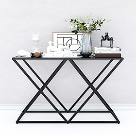 Mua Bàn console  bàn trang trí mặt gỗ đen khung sắt Xconcept Juno sofa CSTCT007 120x30x76 cm