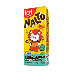 Lof Malto sữa lúa mạch hương SôCôLa bạc hà hộp 48x180ml