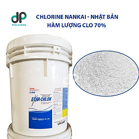 Mua Chlorine Nankai Nhật Bản (Thùng 5kg)  clorin 70% Nankai - Xử lí nước bể bơi  nước thải sinh hoạt  diệt rêu tảo  khử trùng  sát khuẩn  tẩy trắng  ứng dụng trong ngành thủy sản